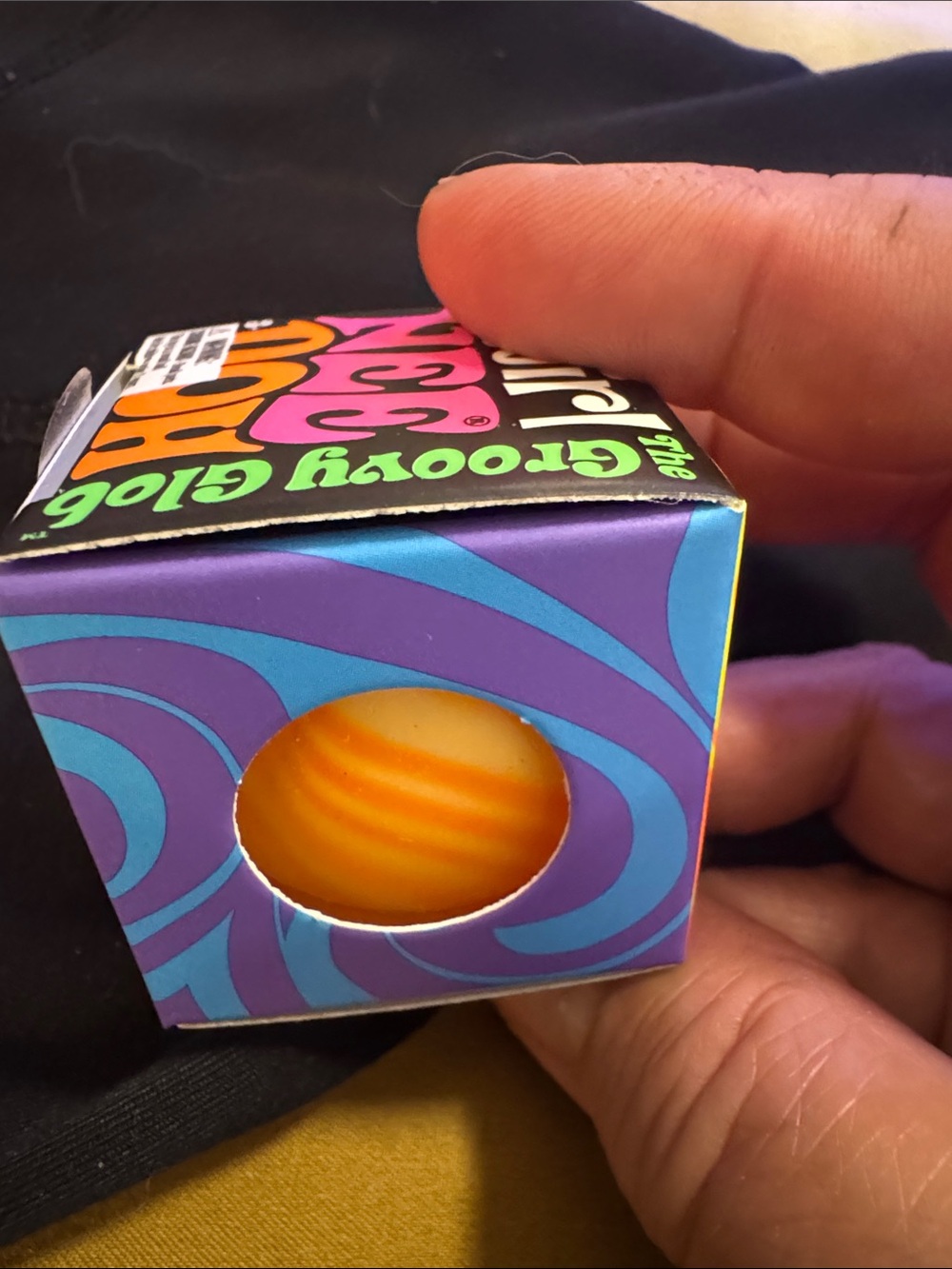 Nee doh mini Swirl Neon Groovy Globe with Orange Ball